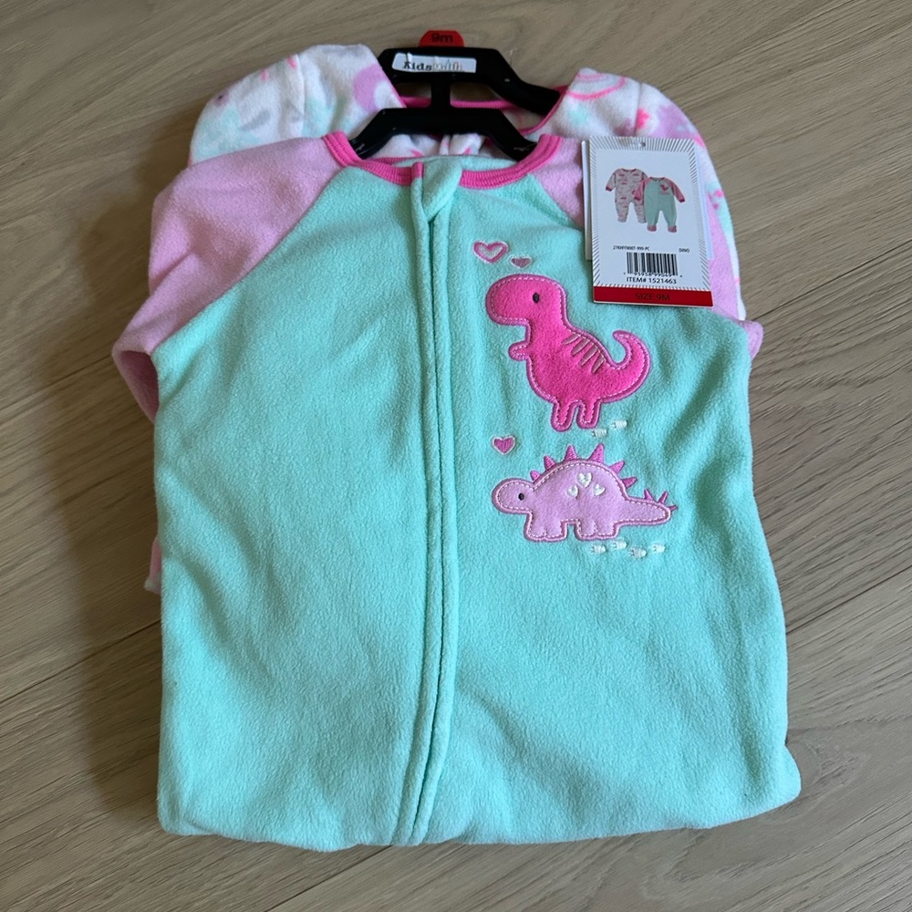 Dinosaur Pajamas 2-pack Size 9mo NWT